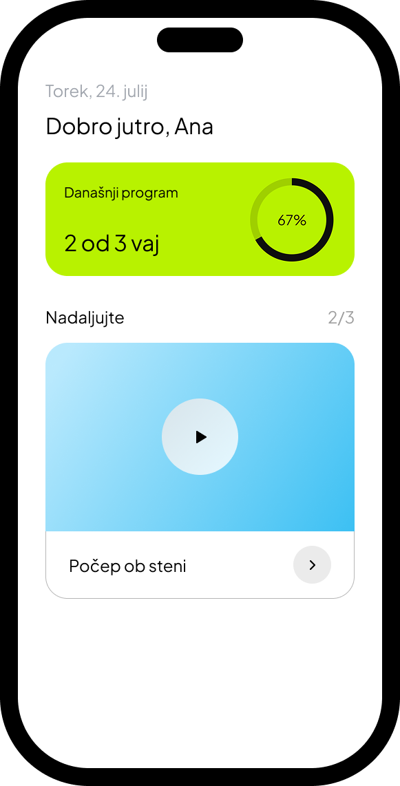 Program z video vajami na telefonu stranke